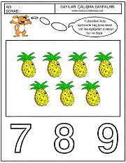 okul öncesi sayılar çalışma sayfaları